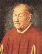 EYCK, Jan van Portrait of Cardinal Nicola Albergati oil painting reproduction